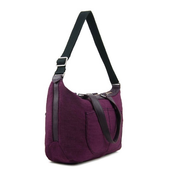 KIPLINGER KAEON TRIUMPHANT TRAVEL BAG. VEAGAN LEATHER TRIM. CROSSBODY STRAP. - Picture 4 of 14